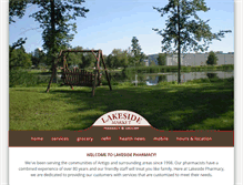 Tablet Screenshot of lakesidepharm.com